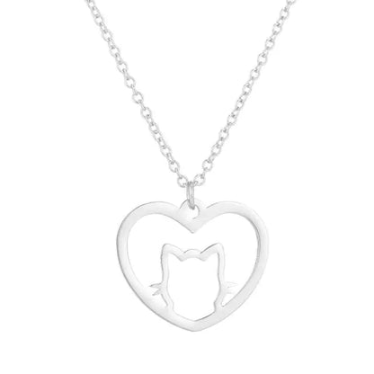 FUREVER PET™ Cat Heart Necklace